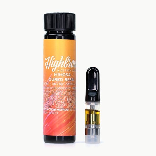 Highbrow - Highbrow Mimosa Cured Resin Cartridge 0.5g - 1