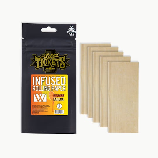 Lift Tickets - Orange Banana Live Resin Infused Rolling Paper - 5 pack - 1