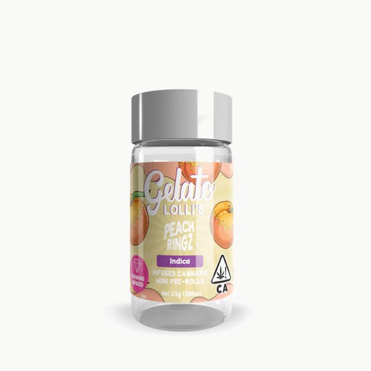 Gelato - Peach Ringz .6G Lolli 5-Pack (3g) - 1