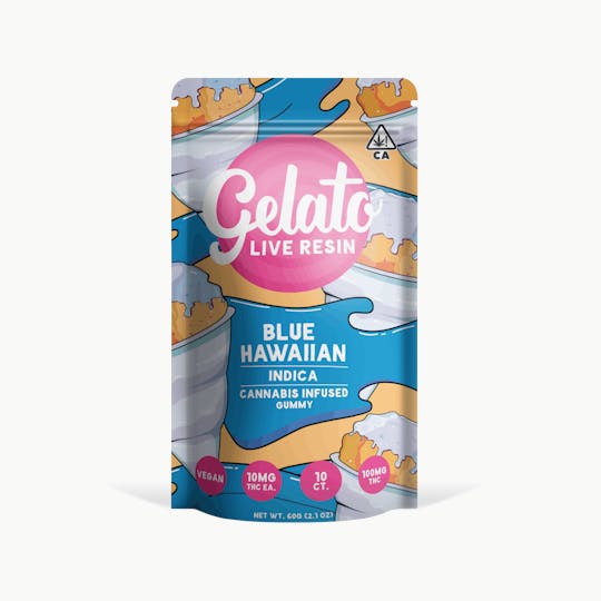 Gelato - Live Resin Blue Hawaiian Gummies 100mg - 1
