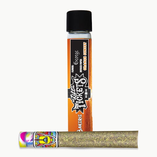 Lift Tickets - Infused Glass Tip Pre-Roll: George x Orange Sunset 1.5g Joint - 1