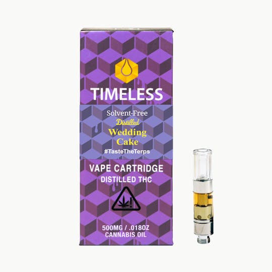 Timeless Vapes - Timeless Wedding Cake 500mg Vape Cartridge (Rest) - 1