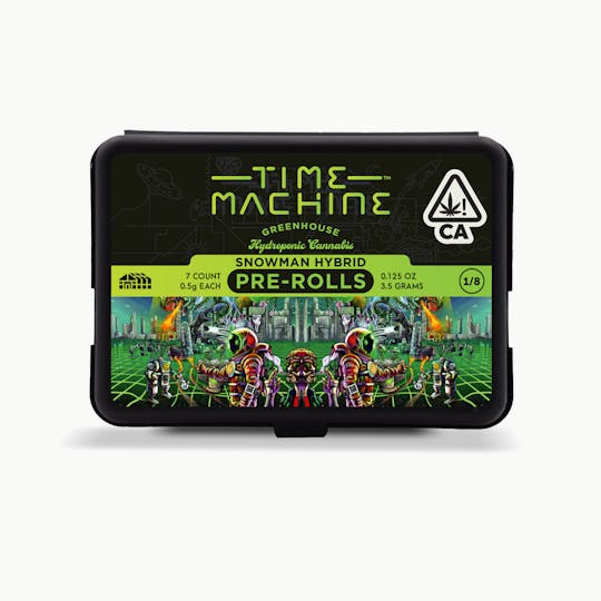 Time Machine - Snowman Hybrid Pre-Roll .5g 7-Pack (3.5g) - 1
