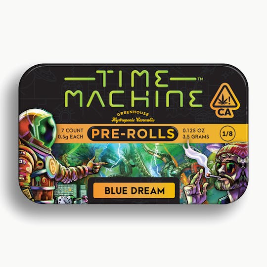 Time Machine - Blue Dream Sativa Pre-Roll .5g 7-Pack (3.5g) - 1