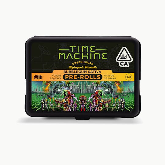 Time Machine - Bubblegum Sativa Pre-Roll .5g 7-Pack (3.5g) - 1