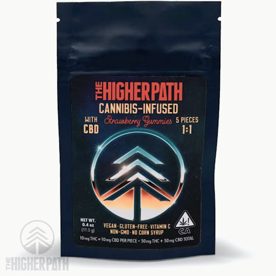 The Higher Path - Strawberry Gummies 1:1 CBD - 1