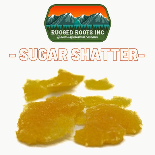 Rugged Roots - Rugged Roots - Sugar Shatter Blueberry Kush 1g - 1