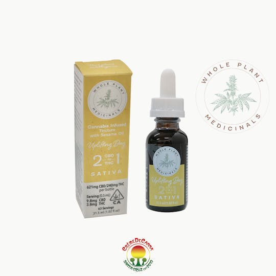 Crème De Canna - Whole Plant Medicinals Uplifting Day 2:1 Sativa Tincture - 1