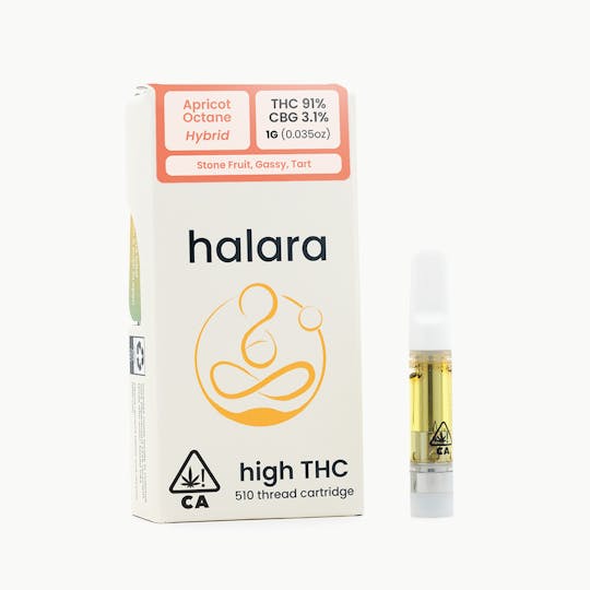 Halara - High THC - Apricot Octane 1G Cartridge - 1