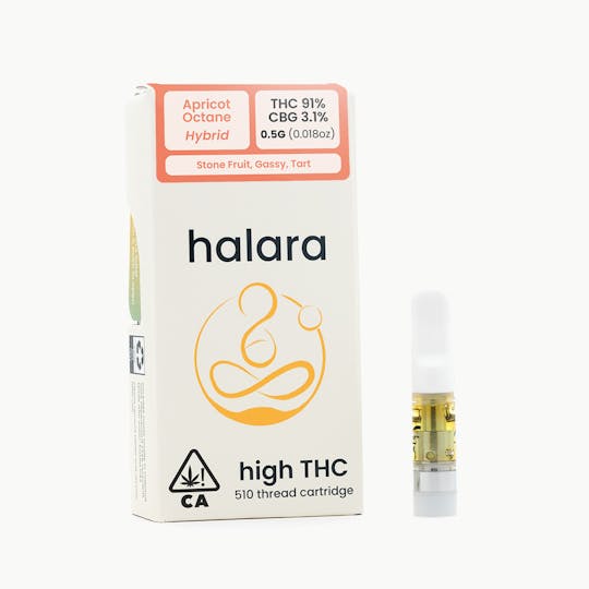 Halara - High THC - Apricot Octane 0.5G Cartridge - 1