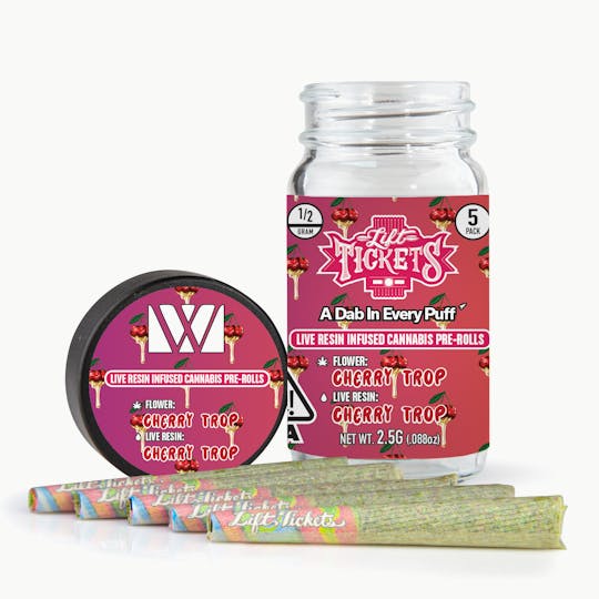 Lift Tickets - Cherry Trop x Cherry Trop - Infused Pre-Roll 5-Pack - 1