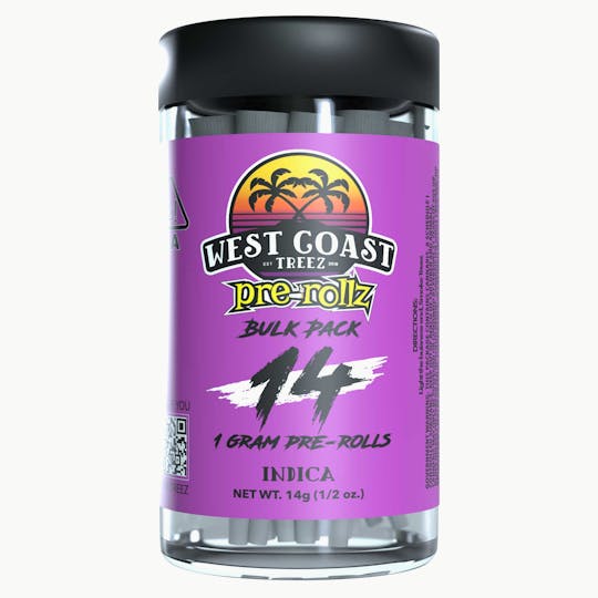 West Coast Treez - Mendo Breeze - Indica pre-rollz - 14ct - 1