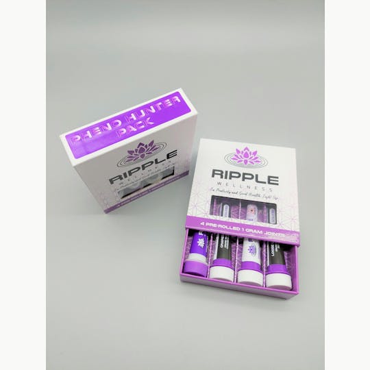 Ripple Wellness - Pre Roll 4pk - "Pheno Hunter" - 1