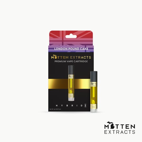 Mitten Extracts - Mitten Extracts - London Pound Cake 1g Vape Cartridge (Hybrid) - 1