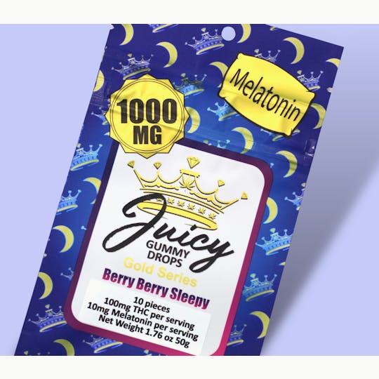 Juicy Gummy Drops - Berry Berry Sleepy with Melatonin - 1000MG - 1