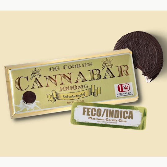 Juicy Gummy Drops - FECO Indica 1000MG OG Cookies Cannabar - 1