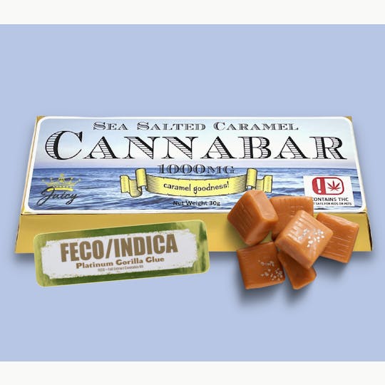 Juicy Gummy Drops - FECO Indica 1000MG Sea Salted Caramel Cannabar - 1
