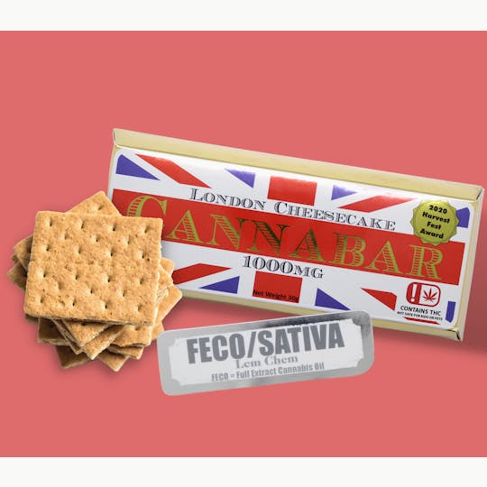 Juicy Gummy Drops - FECO Sativa London Cheesecake Cannabar - 1000MG - 1