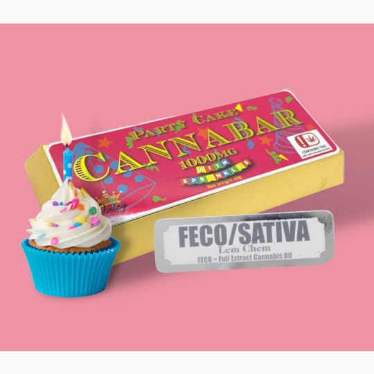 Juicy Gummy Drops - FECO Sativa Party Cake Cannabar - 1000MG - 1