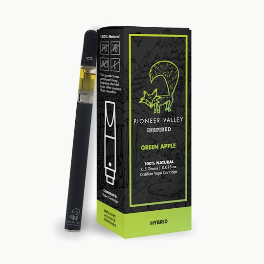 Pioneer Valley Cannabis Co - Green Apple Vape Cartridge 500mg - 1