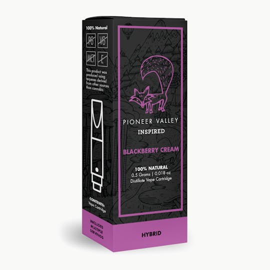 Pioneer Valley Cannabis Co - Blackberry Cream Cartridge 500mg - 1
