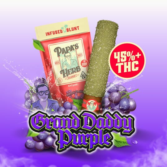 Papa's Herb - Grand Daddy Purple (1g) Infused Preroll - 1