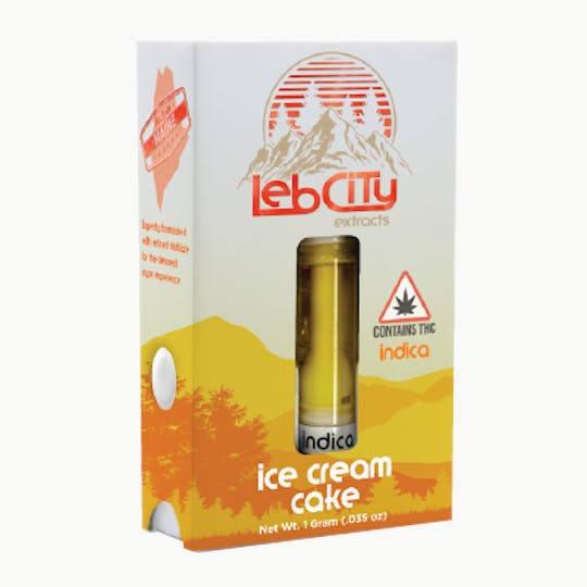 LebCity Extracts - Ice Cream Cake 1G Vape Cart - 1