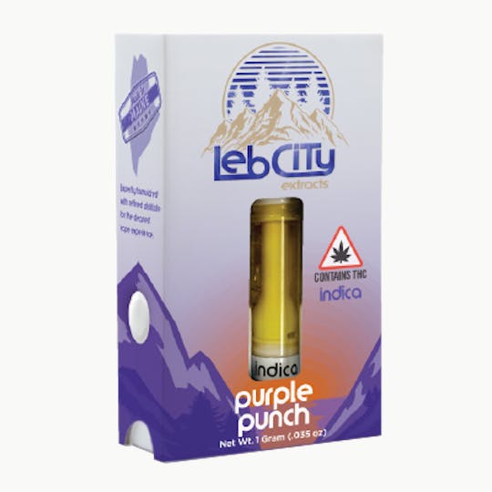 LebCity Extracts - Purple Punch 1G Vape Cart - 1