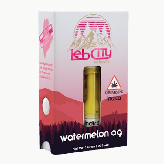 LebCity Extracts - Watermelon OG 1G Vape Cart - 1