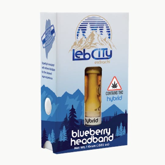 LebCity Extracts - Blueberry Headband 1G Vape Cart - 1