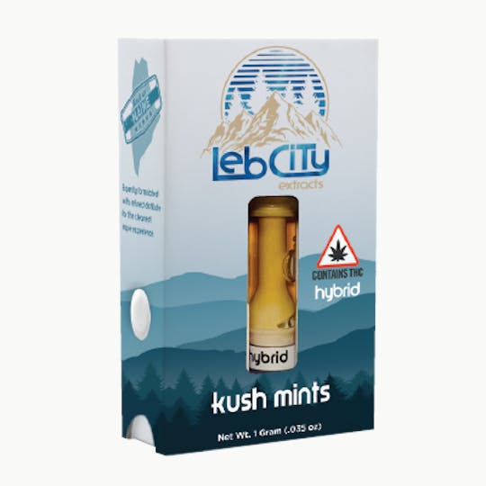 LebCity Extracts - Kush Mints 1G Vape Cart - 1