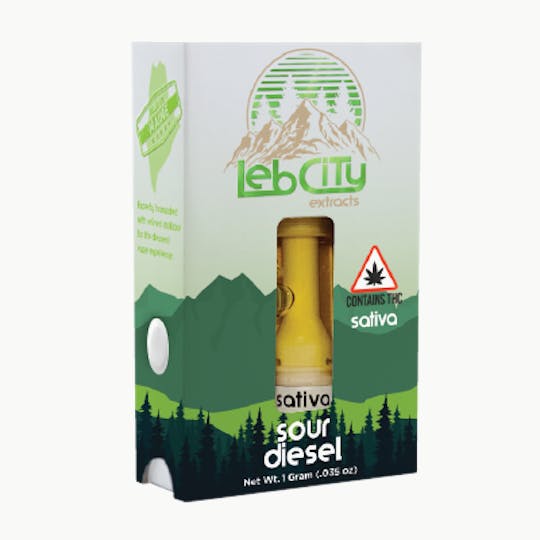 LebCity Extracts - Sour Diesel 1G Vape Cart - 1