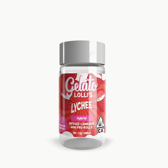 Gelato - Lychee .6G Lolli 5-Pack (3g) - 1