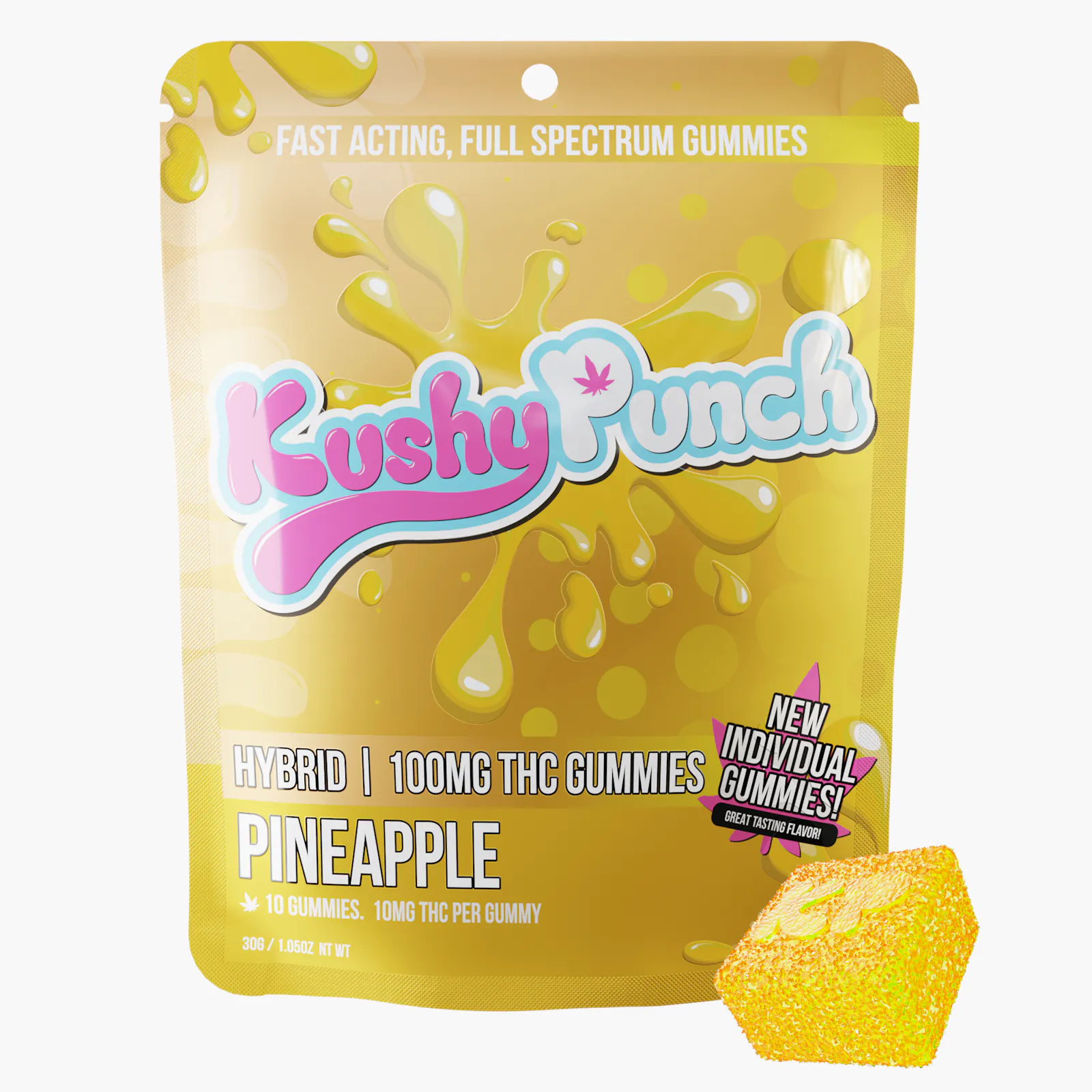 Hybrid Pineapple INDIVIDUAL GUMMIES 100MG