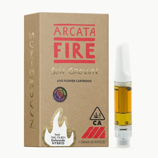 Arcata Fire - Gelonade - Sungrown Live Resin Sauce Cart (1 gram) - 1