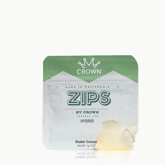 Crown Genetics - Zips By Crown Chem Diesel Shatter 1G - 1