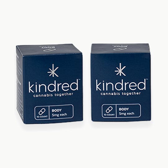 Kindred Cannabis - 50 MG (5 MG EACH) - BODY (INDICA) TWO PACK - 1