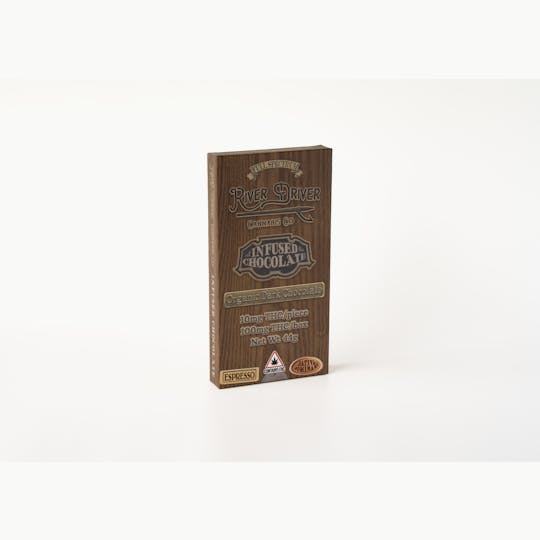 River Driver Cannabis Co - Espresso Organic Vegan Dark Chocolate Bar 100mg - 1