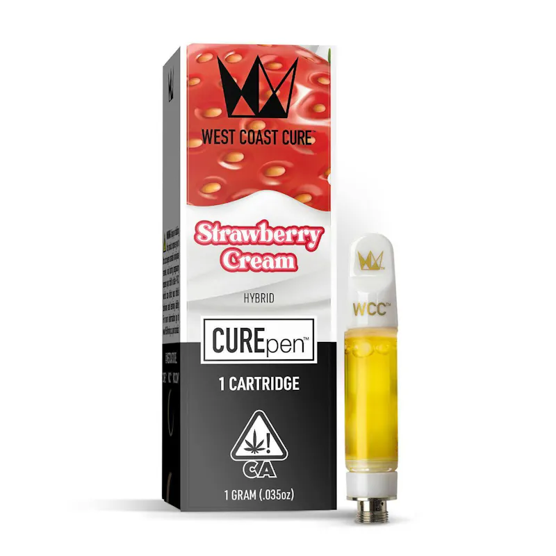 West Coast Cure Strawberry Cream CUREpen Cartridge - 1g cartridge