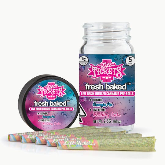 Lift Tickets - Georgia Pie x Wedding Cake - Infused Pre-Roll 5-Pack - 1