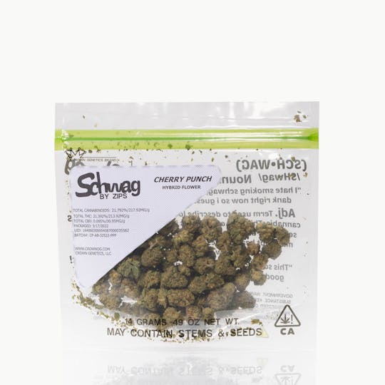 Crown Genetics - Schwag By Zips Cherry Punch Half Ounce 14G - 1