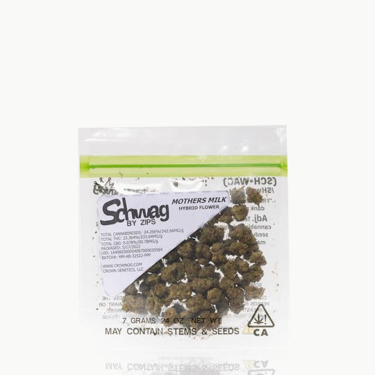 Crown Genetics - Schwag By Zips Mother Milk Quarter Ounce 7G - 1