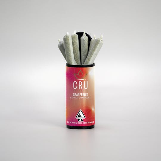 CRU Cannabis - Grapefruit (0.5G Pre-Roll 6 pack) - 1