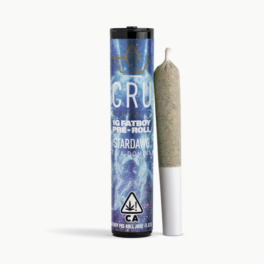 CRU Cannabis - Stardawg (1G Fatboy Pre-Roll) - 1
