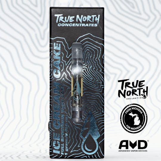 True North Collective MI - True North Collective: Ice Cream Cake - 1g Cannabis Terpene Vape Cart - 1