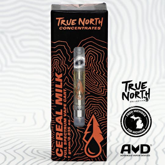 True North Collective MI - True North Collective: Cereal Milk - 1g Cannabis Terpene Vape Cart - 1