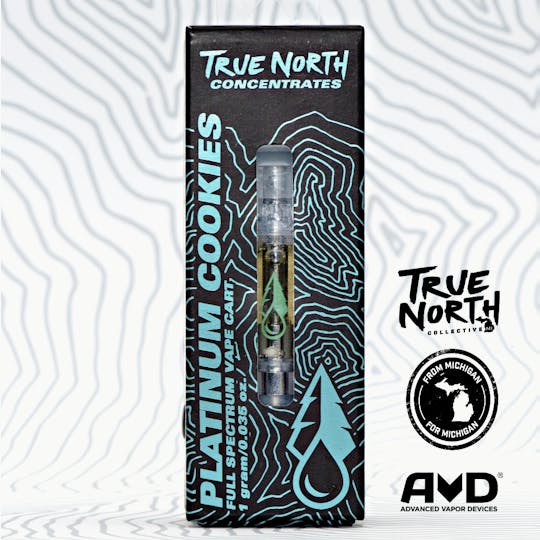 True North Collective MI - True North Collective: Platinum Cookies - 1g Cannabis Terpene Vape Cart - 1
