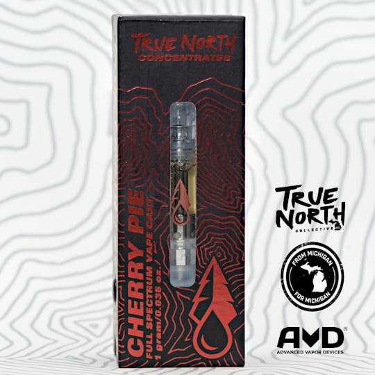 True North Collective MI - True North Collective: Cherry Pie - 1g Cannabis Terpene Vape Cart - 1