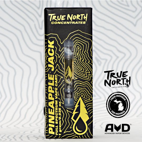 True North Collective MI - True North Collective: Pineapple Jack - 1g Cannabis Terpene Vape Cart - 1