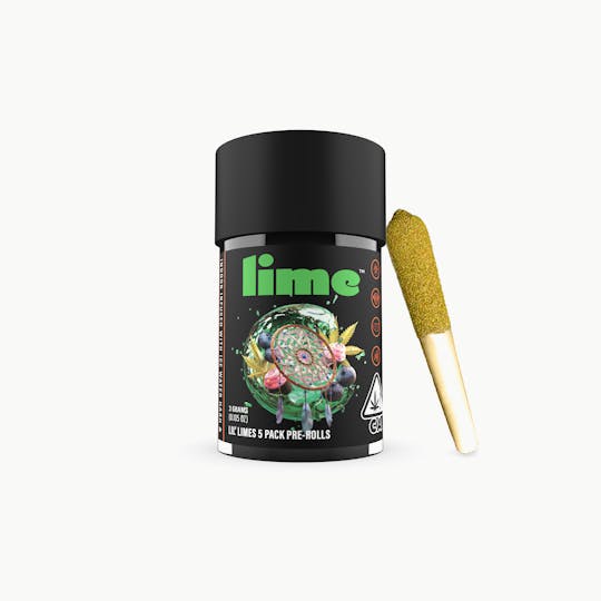 Lime - Live Resin & Hash Infused Lil' Limes (.6g x 5 Mini Pre Rolls) | Blue Dream - 1